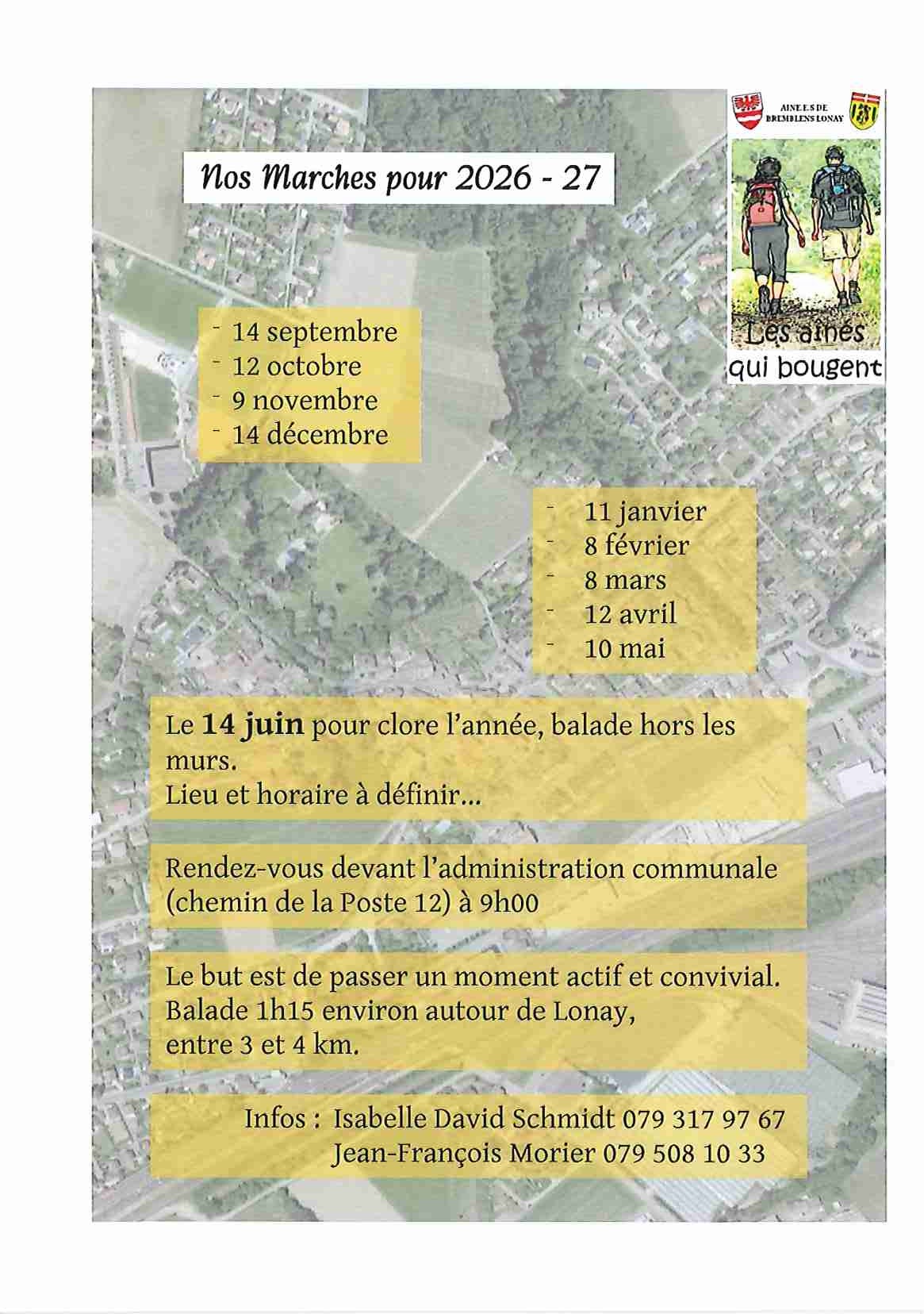 Flyer dates marches des aînés