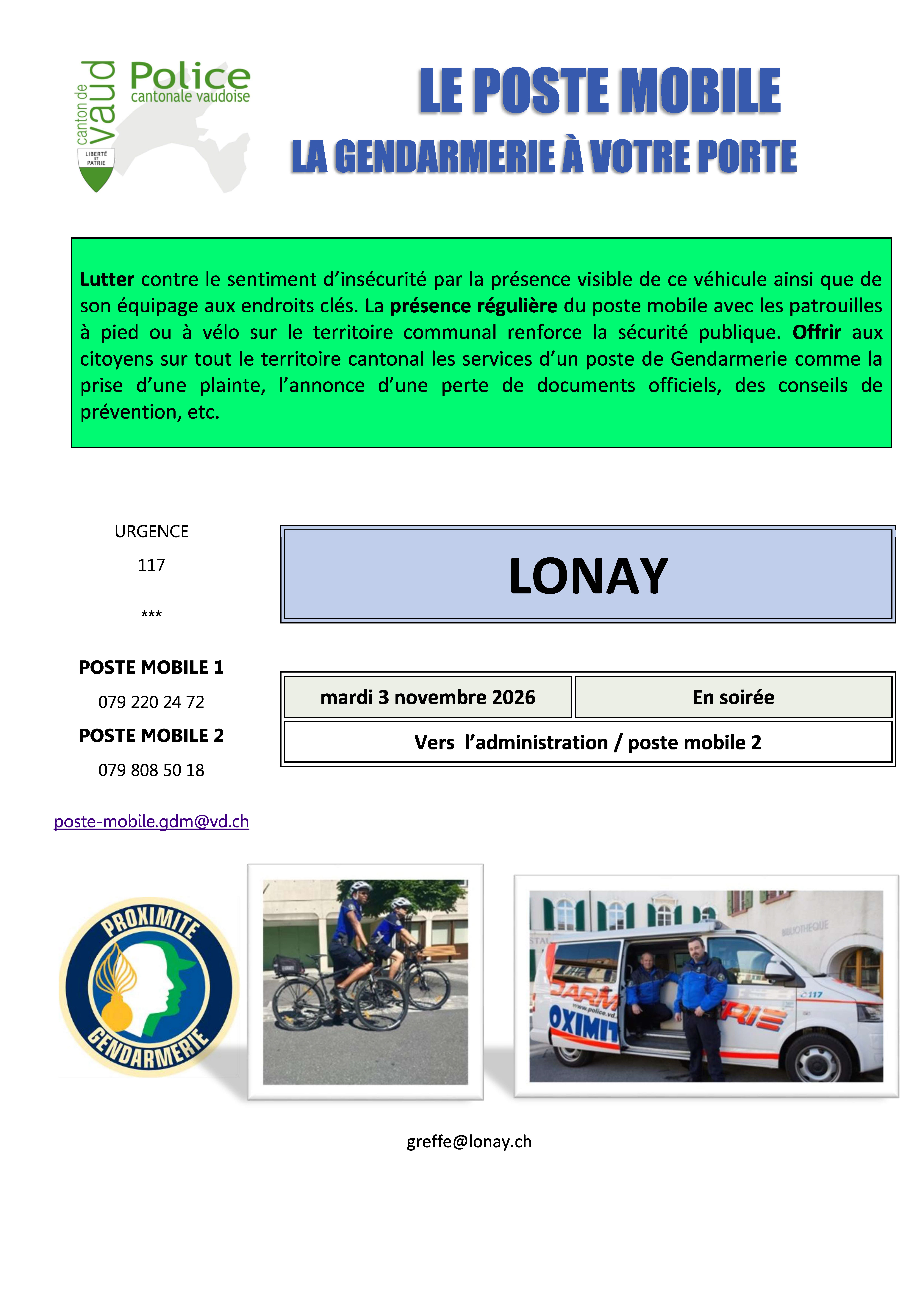 Poste mobile 3.11.2026